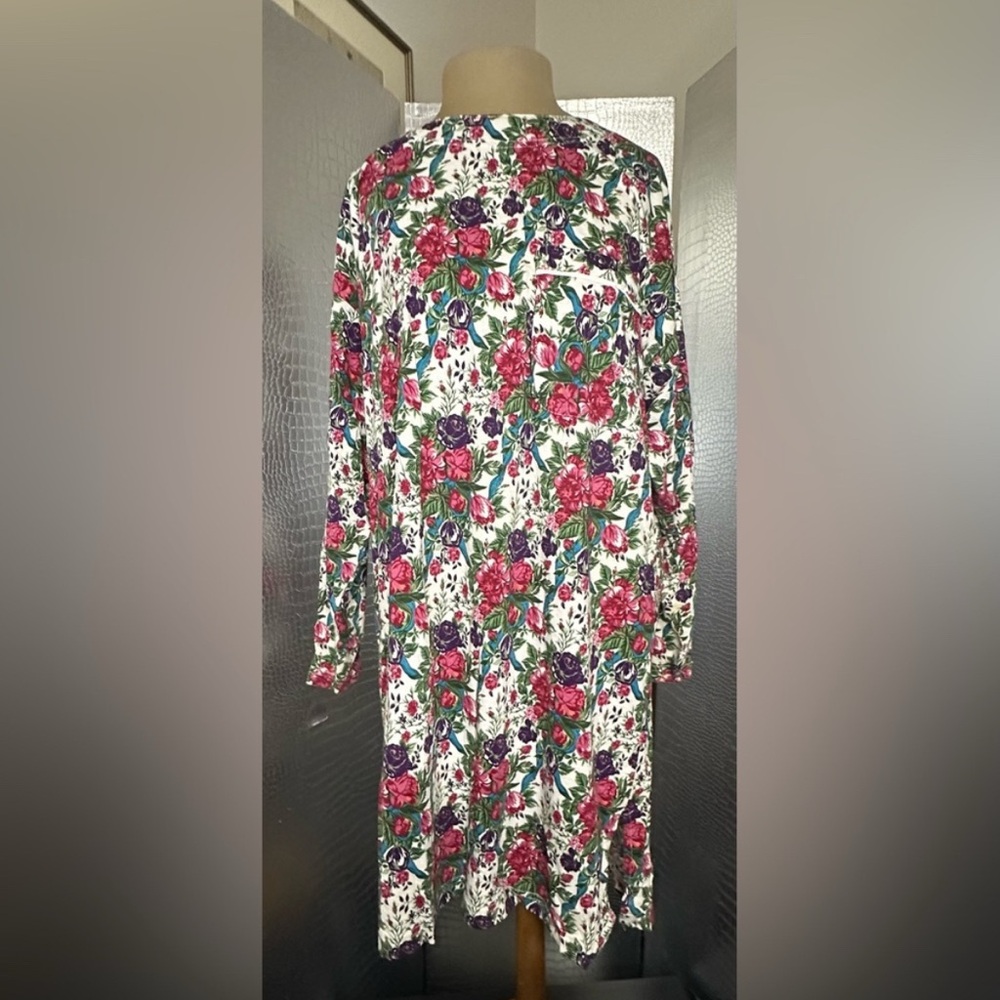Victoria’s Secret Cozy Floral Long Sleeve Cotton Vintage Nightgown Size Small
